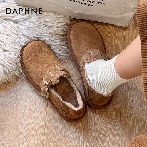 达芙妮勃肯鞋女2025新款毛毛鞋