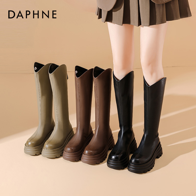 增高6CM 上脚增高轻便 高筒靴特别显瘦百搭