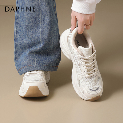 达芙妮老爹鞋女厚底增高休闲鞋子