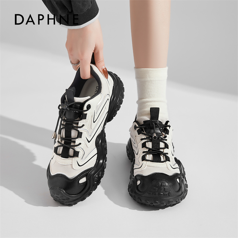 达芙妮粉色老爹鞋徒步女鞋