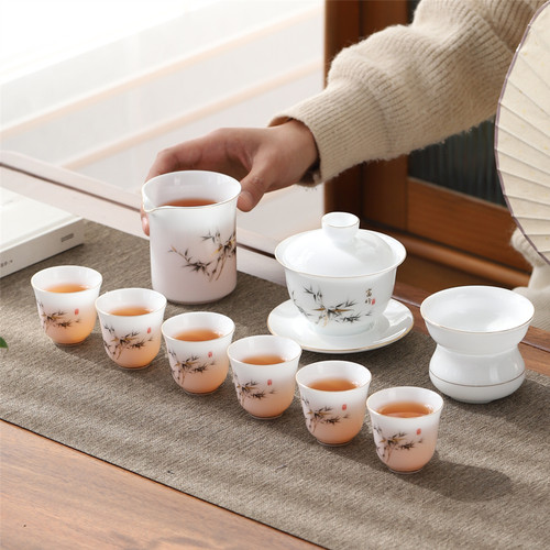 冰种玉瓷功夫茶具套装家用
