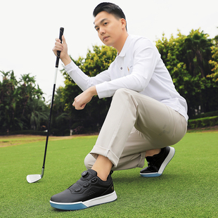 高尔夫男鞋板鞋扣式运动休闲防水防滑跨境百搭时尚透气高端中青年