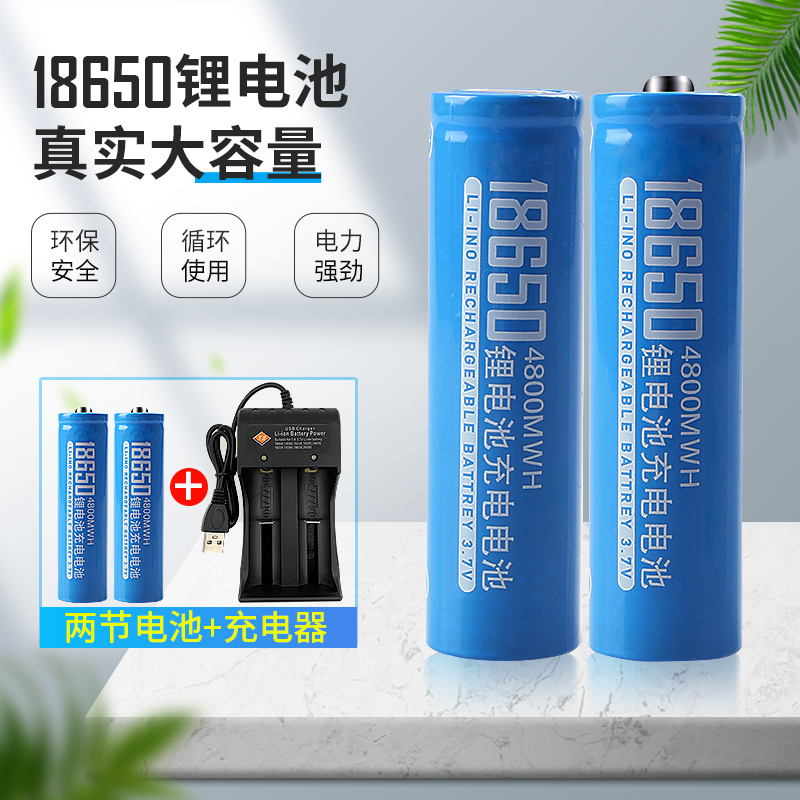 18650锂电池尖头平头通用充电器