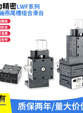 燕尾槽XYZ轴多轴组合平台LWFX25/40/60精密螺杆驱动滑台XFES60