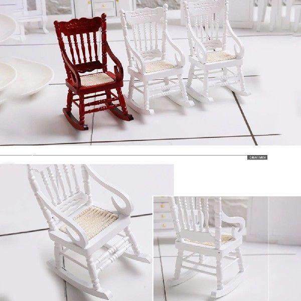 1/12 Dollhouse Bedroom Furniture Dollhouse Miniature Chair