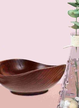 Serving Bowl Solid Wood Fruit Salad Yuanbao Jujube Creative