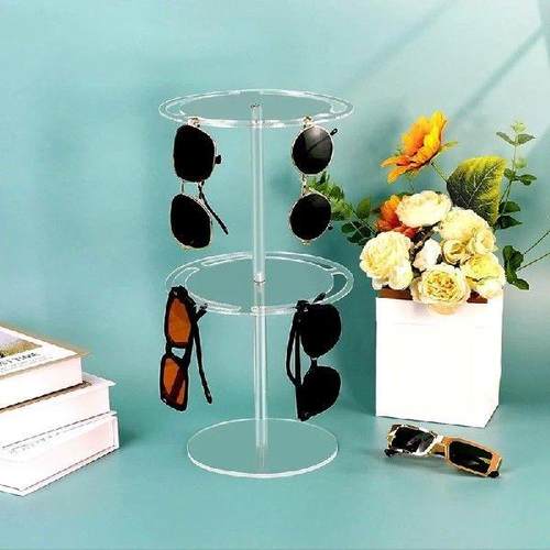 2 Tier Sunglasses Holder Organizer Eyewear Storage Rack For