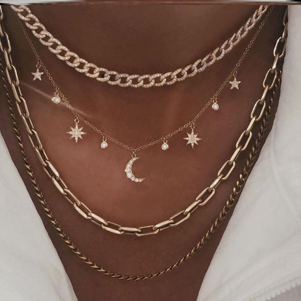 Vintage Pendants Necklaces Geometry Chokers Jewelry Gift项炼