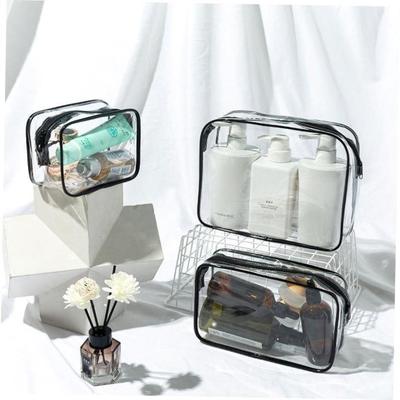 PU Travel Storage Bag Cosmetic Makeup Washbag Clear Handbag