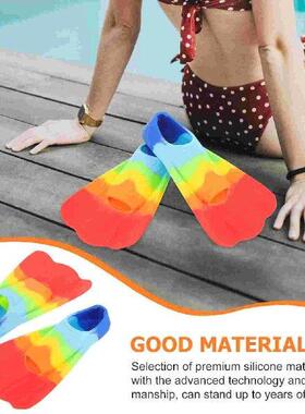 Beginner Snorkeling Swimming Fins Soft Silicone Open Toe