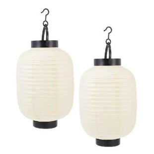 2 Pcs Foldable Lanterns Japanese Paper Decorative Hanging