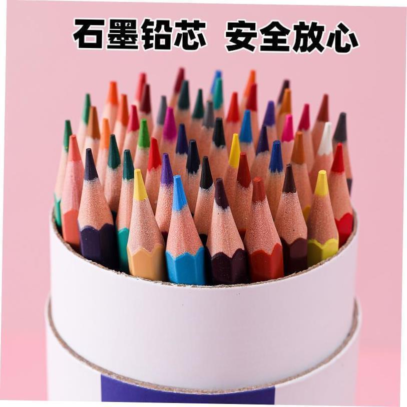 colour pencil painting students use 48 colour pencils with a