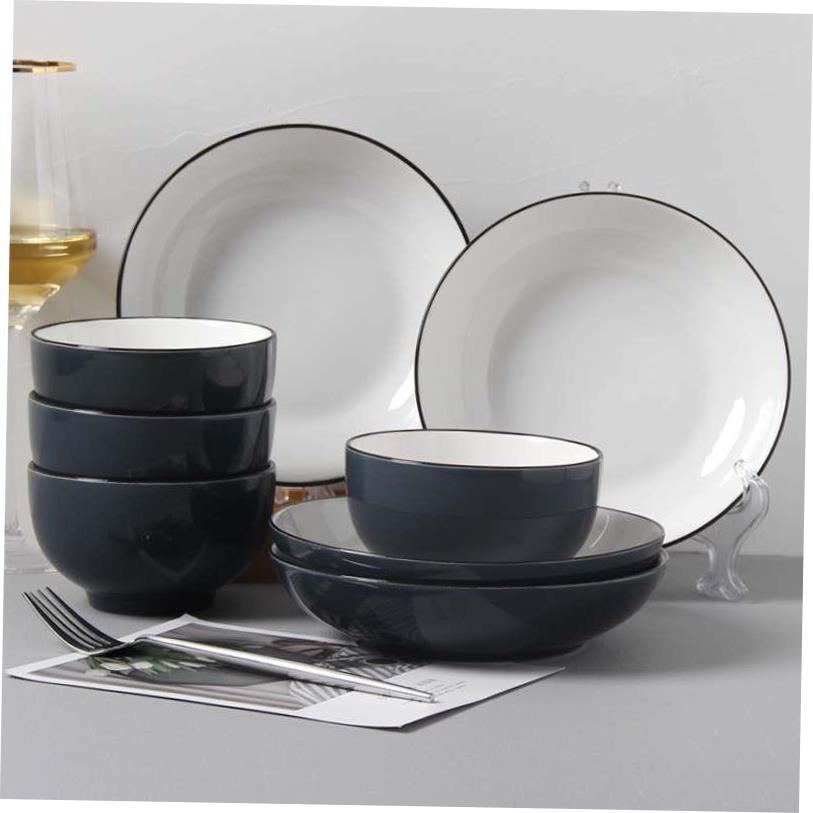 18-piece set of bowls and plates set of ceramic bowls and pl