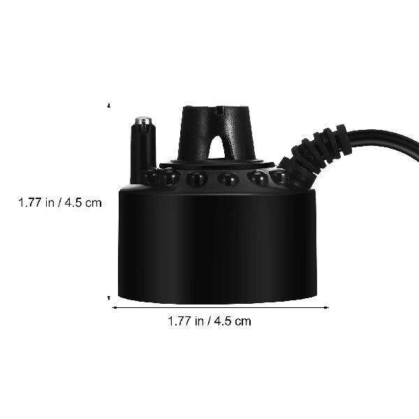 12LED Fogger Black Plastic Pool Fountain for Ponds Gardens