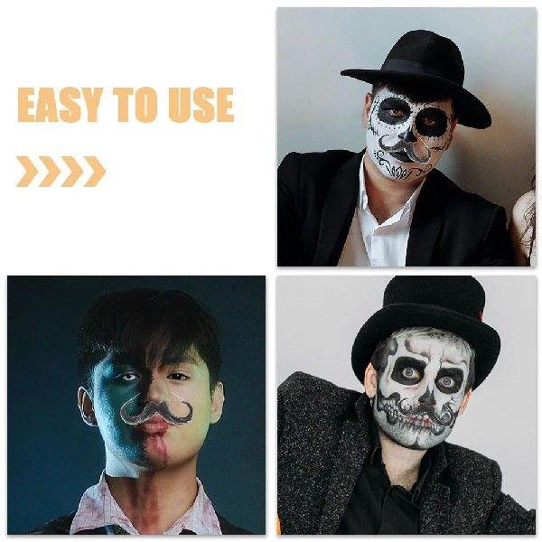 2 Pcs Fake Beard Simulation Mustache Simulated Prom