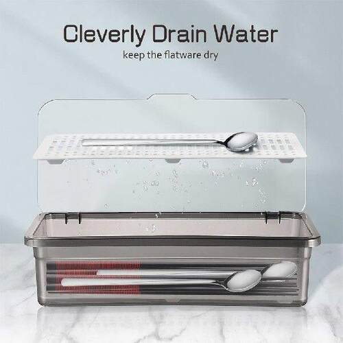 2 Pcs Cutlery Storage Box Sink Car Mugs Kitchen Organizer