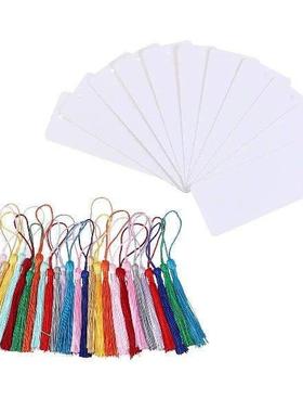 24 Pcs Blank Bookmarks White Paper Transparent Bookmark