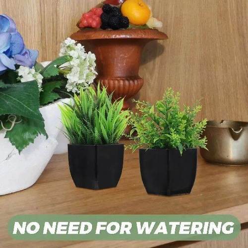 4Pcs Artificial Plant Small Fake Eucalyptus Plastic Indoor