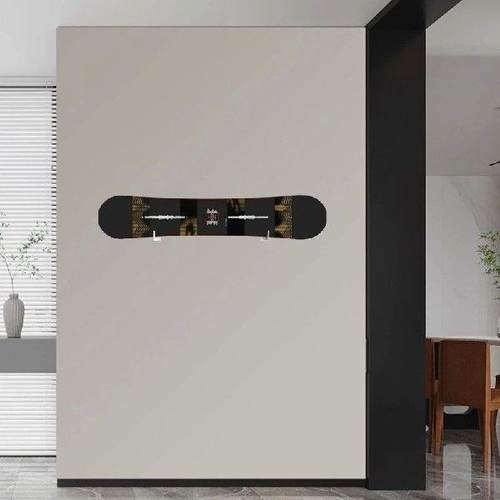 white Skateboard Display Rack Stylish Wall Storage Wall