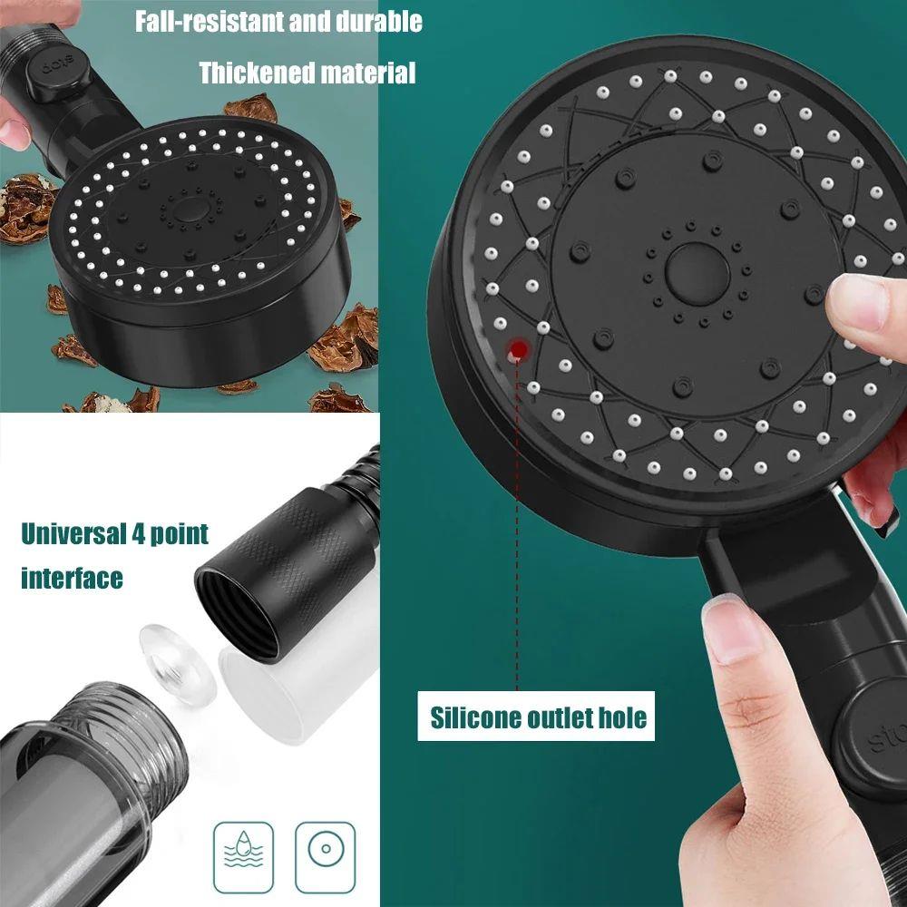 10 Spray Filtered Shower Head High-Pressure Handheld Water S