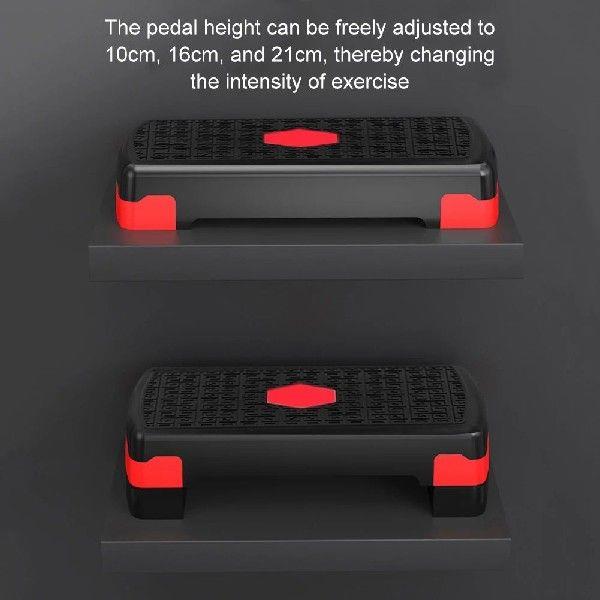 Aerobic Fitness Stepper Gym Exercise Foot Pedal Adjustable