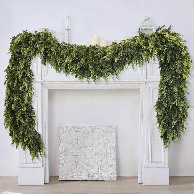 1pc 1.8m/2.7m Realistic Christmas Garland - Artificial Pine