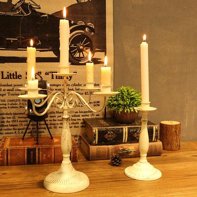 Iron Candlestick Candlelight Dinner Atmosphere Ornament 烛台