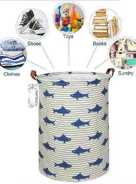 Large Laundry Hamper Toy Storage Bin Nursery Home Canvas