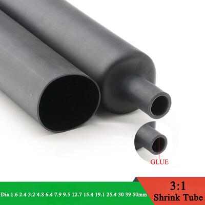 1M 3:1 Heat Shrink Tube With Double Wall Glue Tube Diameter