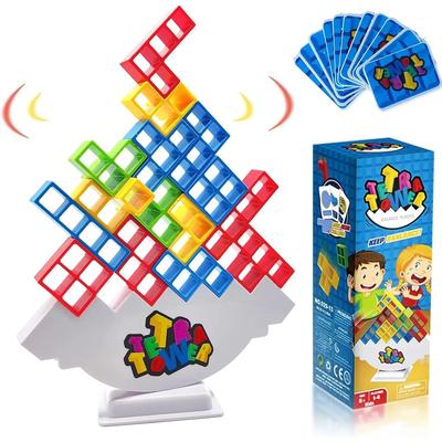 New 3D Tetris Tower Balancing Stacking Toys, Board Games for