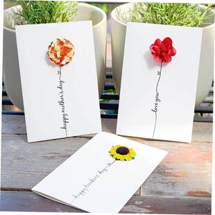 Bouquet Card Teachers Thank card Mothers you Day