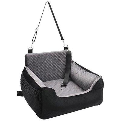 Dog Car Seat Bed Washable Dog Booster Seat with Storage