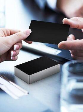 Metal Aluminum Sheet Marking Business Card Black Engraving