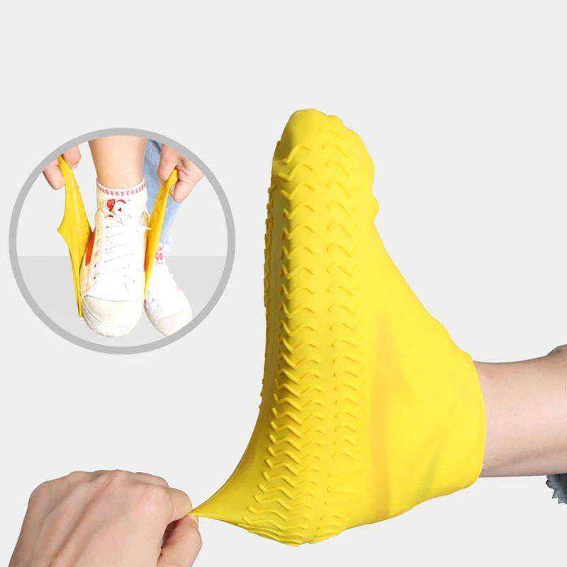 Reusable Rainy Season Silicone Rain Boot Cover Thickened Non
