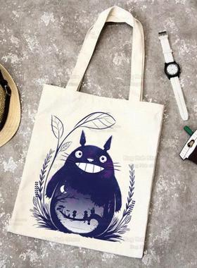 Totoro Studio Ghibli Printed Canvas Bag Shoulder Bag Global