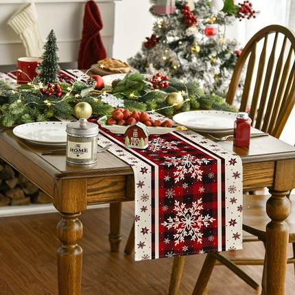 Christmas Table Runner Merry Christmas Decoration For Home X