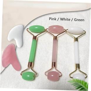 Roller Board Face Scraper Sha Gua Neck Massager Spa set 2pcs