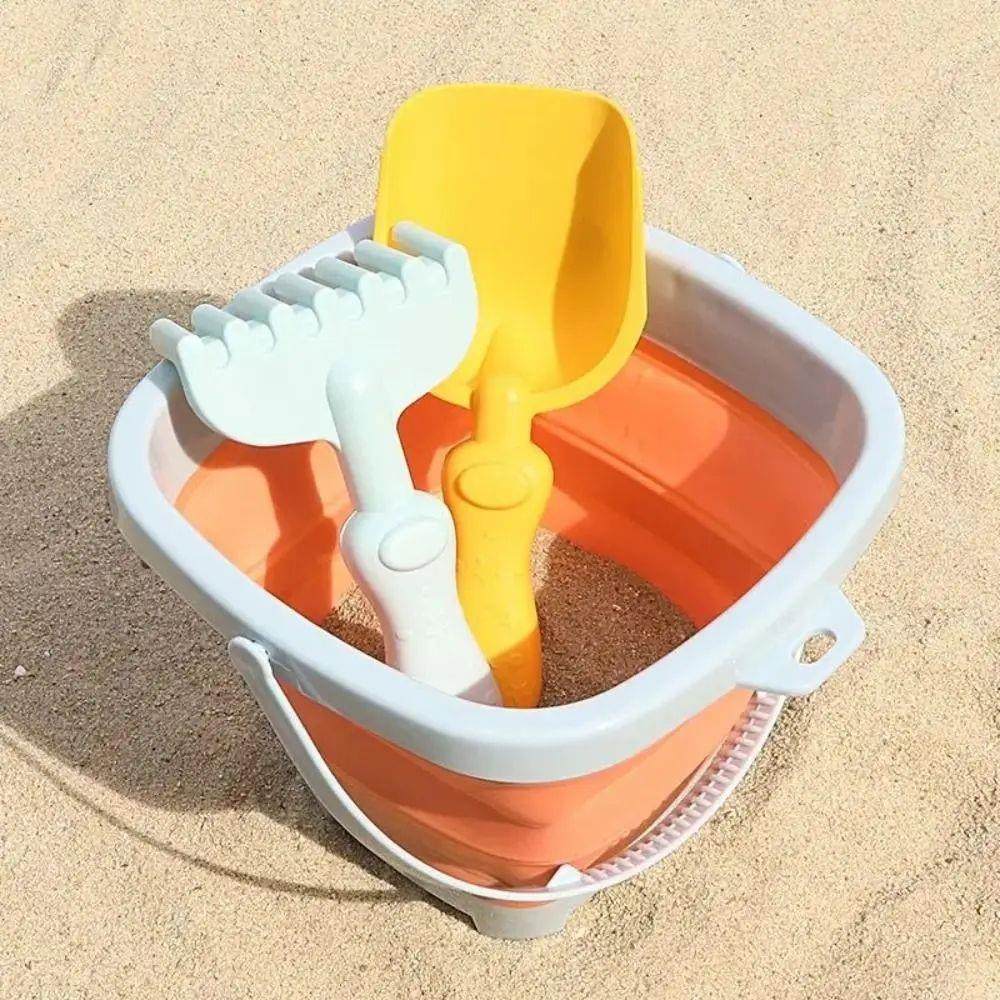 1 Set Bucket Beach Sand Play Toys Shovel Plastic Beach Bucke