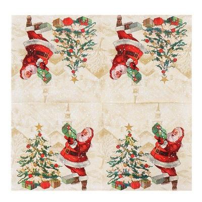 Christmas Printed Napkins for Restaurant, Bakery & Home