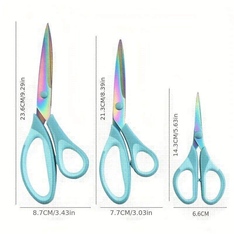 3-Piece Titanium Craft Scissors Set: Perfect For Sewing, Art