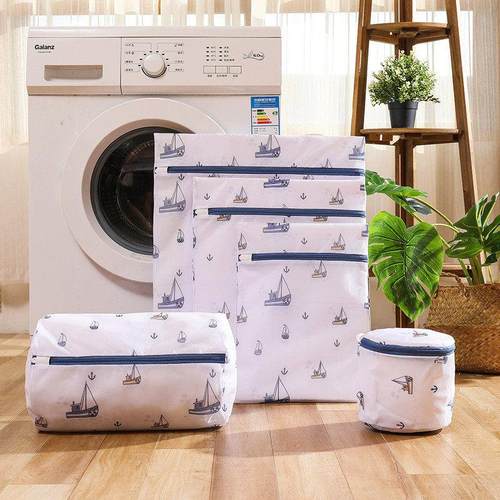 6 Sizes Printing Foldable Laundry Bag Washing Travel Storage