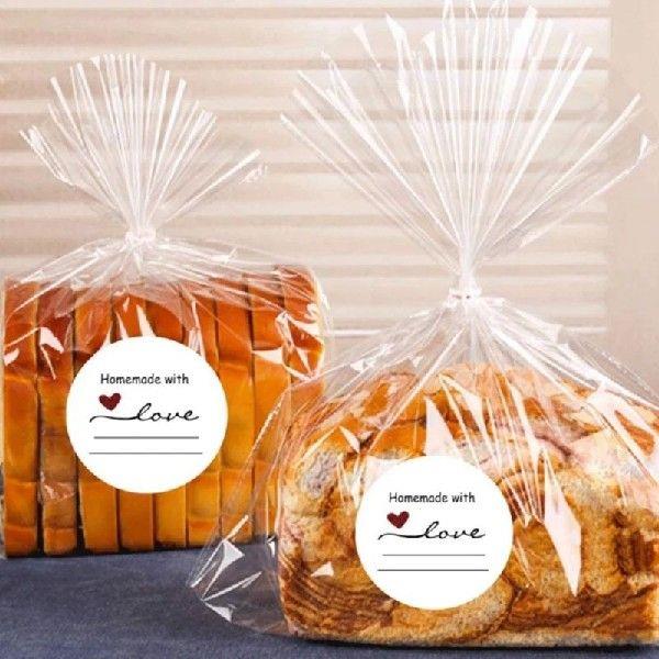 Homemade With Love Sticker With Lines For Writing Round