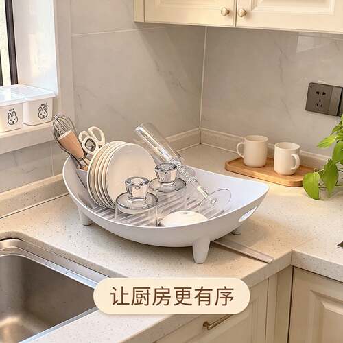 厨房碗架沥水碗架万能型台式盘碗置物架收纳架碗碟架碗筷滤水架