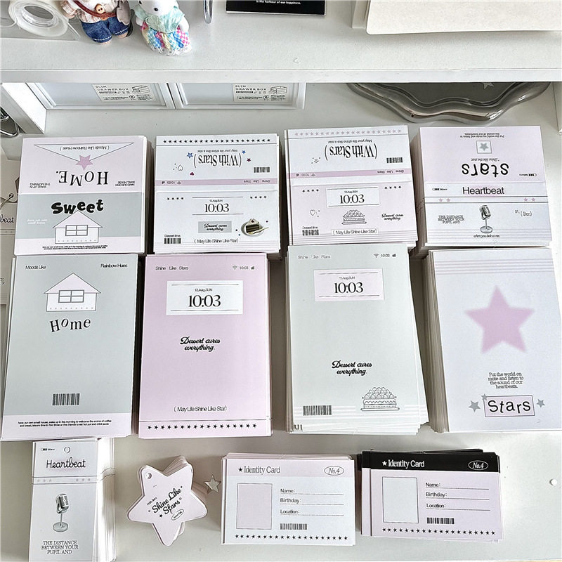 thumbnail for Original packaging material set, card head tag, ins packaging bag, card head card back, opp bag, small card storage