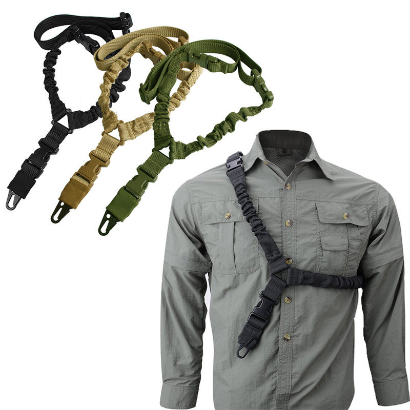 SINGLE POINT GUN ROPE AMERICAN SHOULDER STRAP NYLON LANYARD MULTI-PURPOSE TASK ROPE METAL OLECRANON BUCKLE TACTICAL STRAP QUICK RELEASE