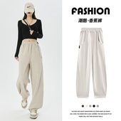 运动裤 休闲卫裤 女2026新款 美式 春秋弯刀裤 香蕉裤 hiphop爵士舞裤 子