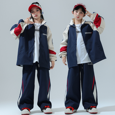 儿童运动会服装嘻哈街舞套装潮服