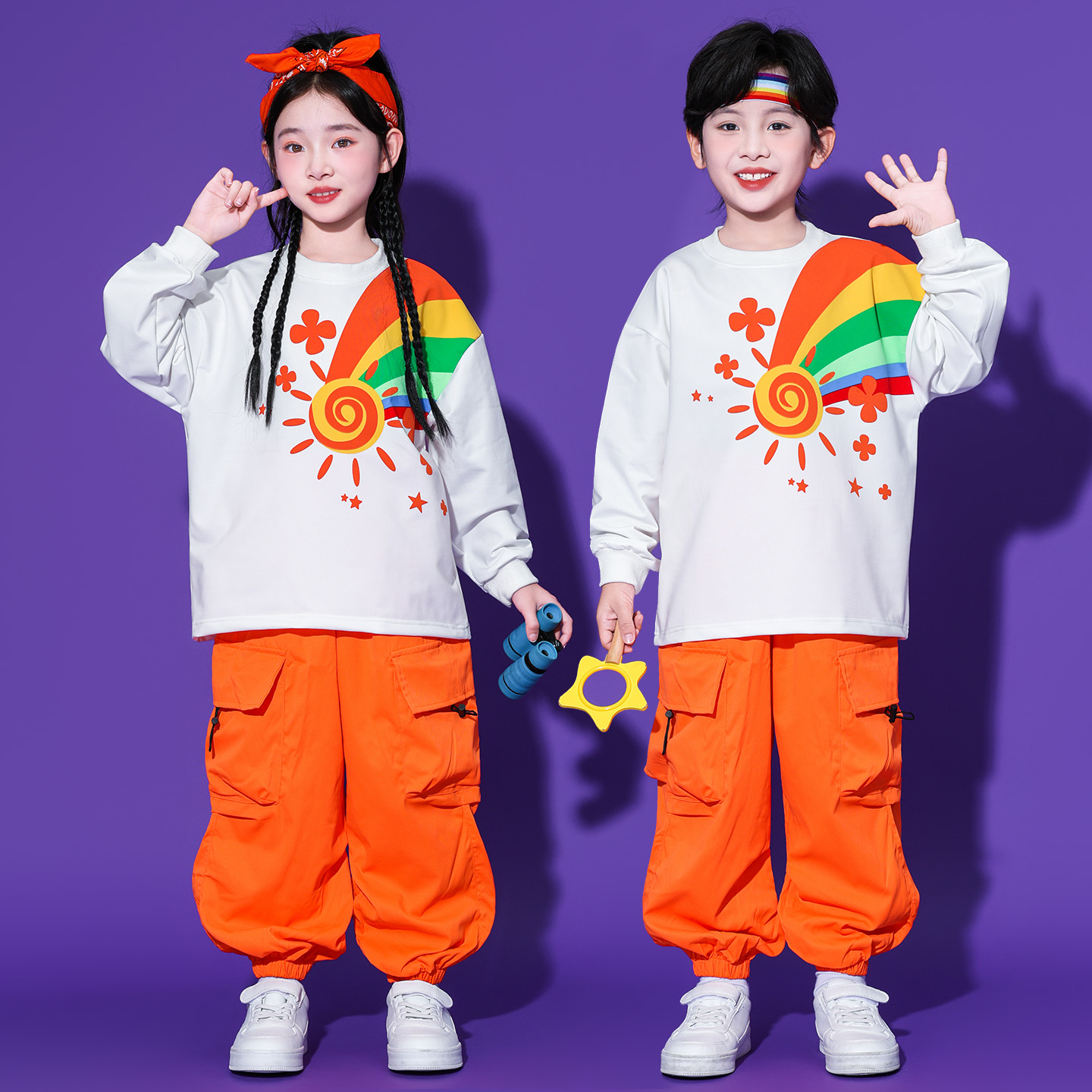 六一儿童舞蹈表演服套装