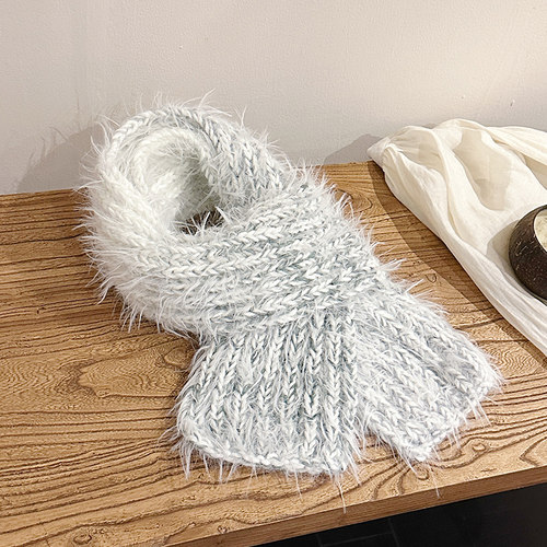 围巾毛线手工薄荷编织材料包