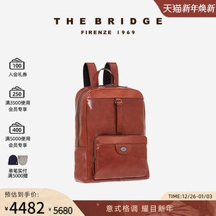 Bridge 男士 桥牌 圣诞礼物 双肩背包 FABIO系列手工牛皮 The